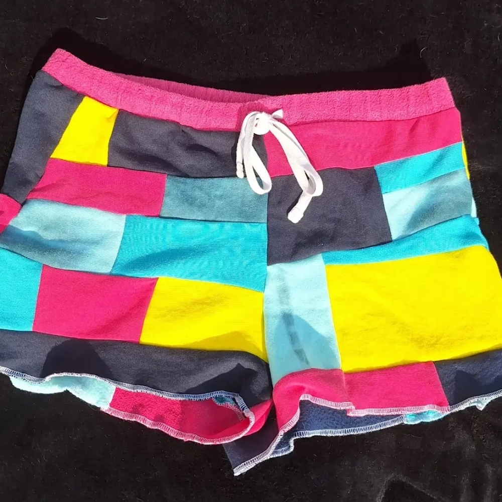 Upcycled Pink Floyd Shorts